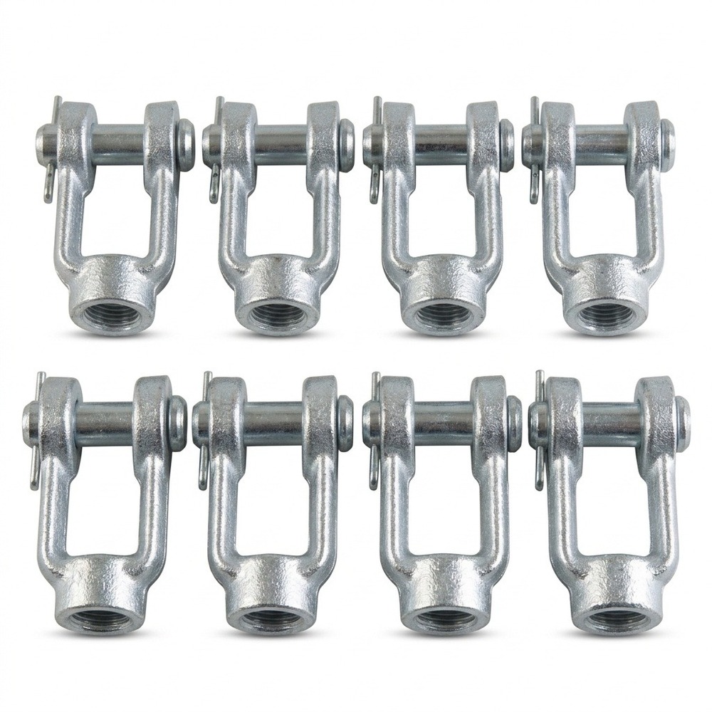 Lot of 8 Haldex CF2 Forged Brake Clevis 1/2" Pin 5/8-18 Thread